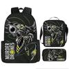 Неорганический Убийца Детский Школьный Рюкзак Рюкзак Дроны-Убийцы Начальная Школа Мультяшный Рюкзак Набор из Трех Предметов