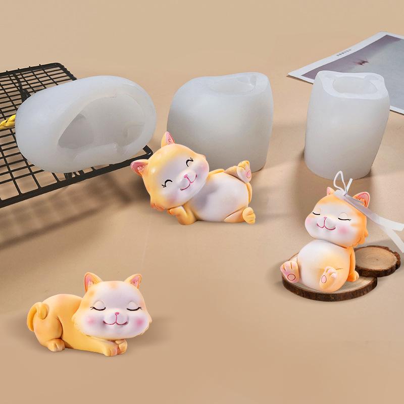 3D форма для свечей, все виды маленьких статуэток животных, силиконовая форма для свечей, самодельная форма, принадлежности для изготовления свечей, форма для свечей