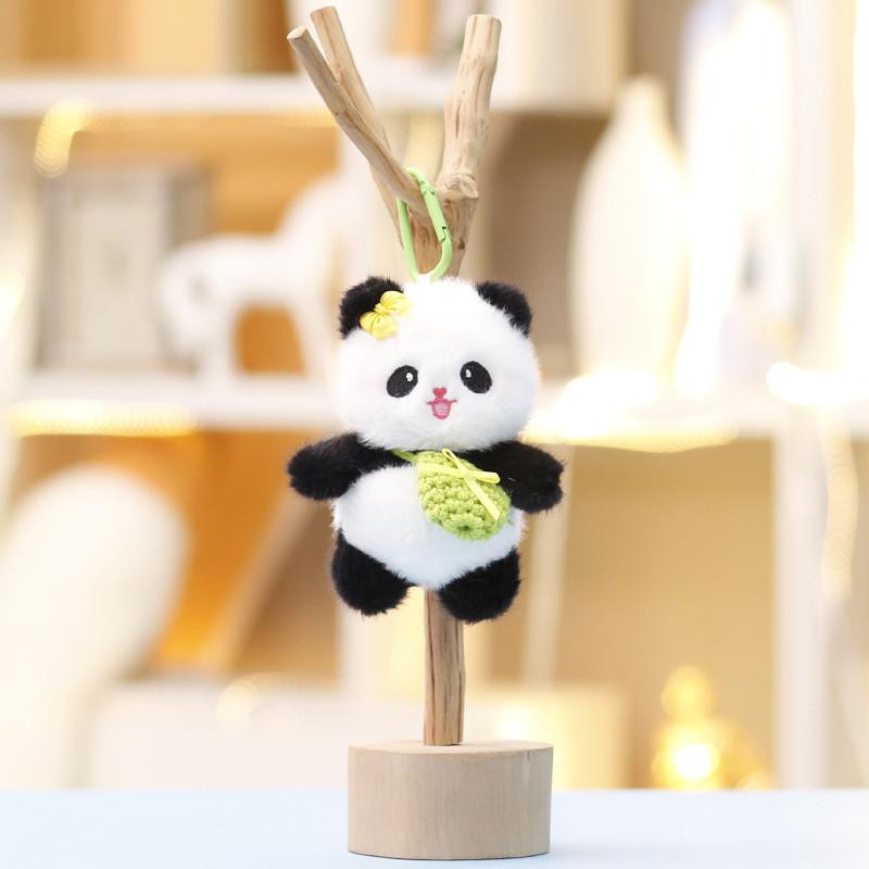 Bag Panda Messenger Plush Toy Keychain Ornament For Home Decor And Teen Gifts