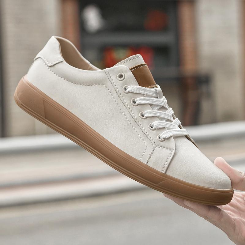 Fashion Genuine Leather Men's Shoes Business Versatile Casual Shoes Comfortable Walking Sneakers Leisure Walk Male Skateboard Footwear