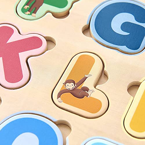 Witthart Curious George Wooden Alphabet Puzzle