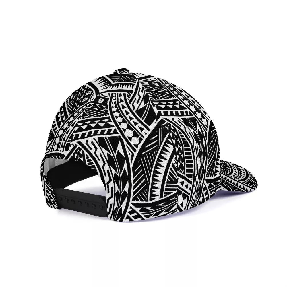 Fashion High Quality Outdoor Quick Dry Peaked Cap Hat Custom Logo Baseball Cap Polynesian Tribal Design Casual Hat