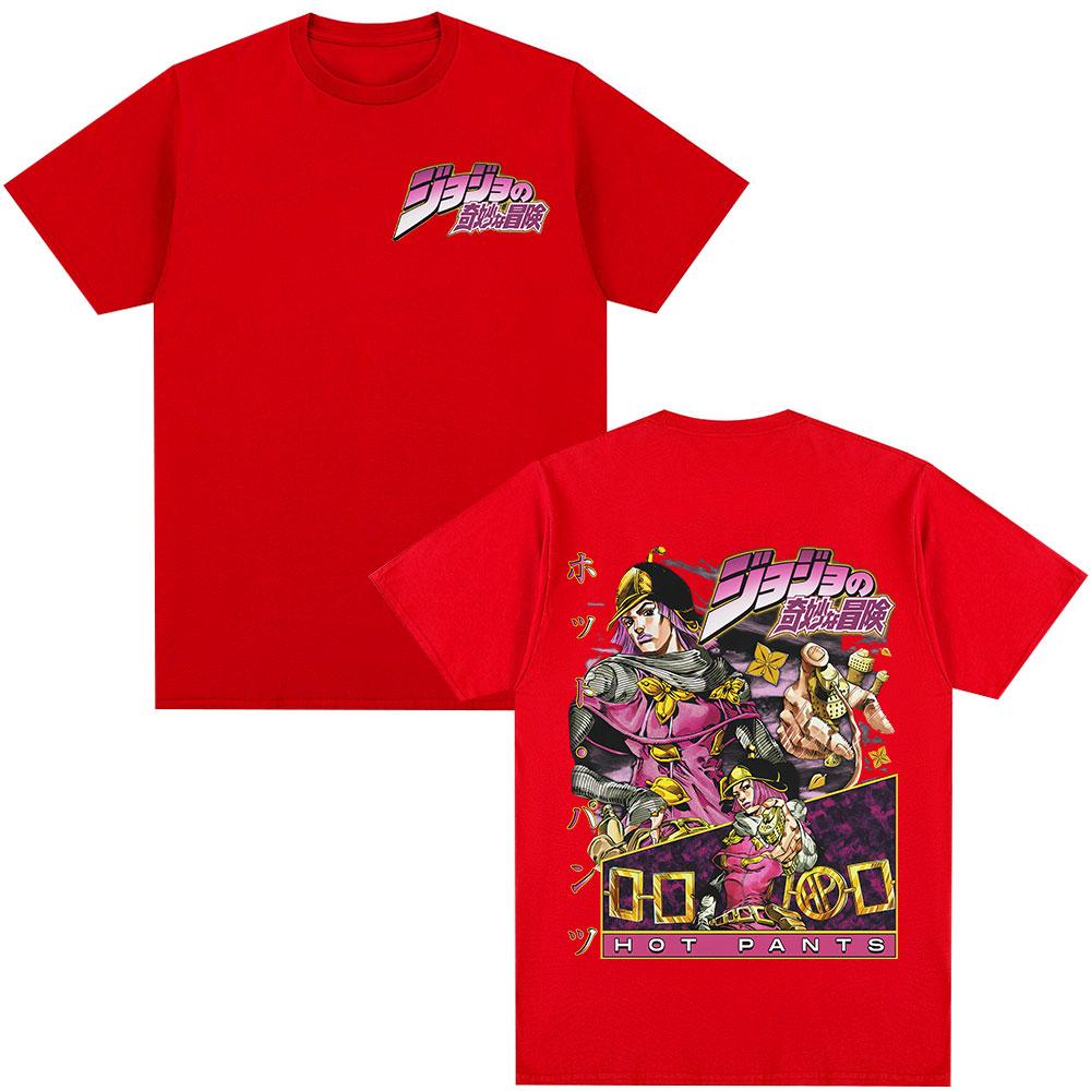 Аниме JoJo's Bizarre Adventure Футболка STEEL BALL RUN Горячие Шорты Манга Графические Футболки Мужские Женские Повседневная Мода Футболка с Коротким Рукавом
