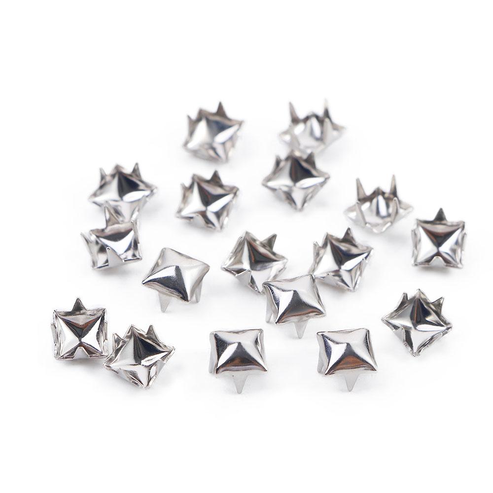 for Hat,Bag,Clothes Pyramid Shape Quality Sewing Decor Garment Supplies DIY Studs Square Rivets