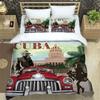 3pcs Bedding Set Classic Car Vintage Poster Home Textile Duvet Cover Pillow Case Boy Kid Teen Girl Bedding Covers Set