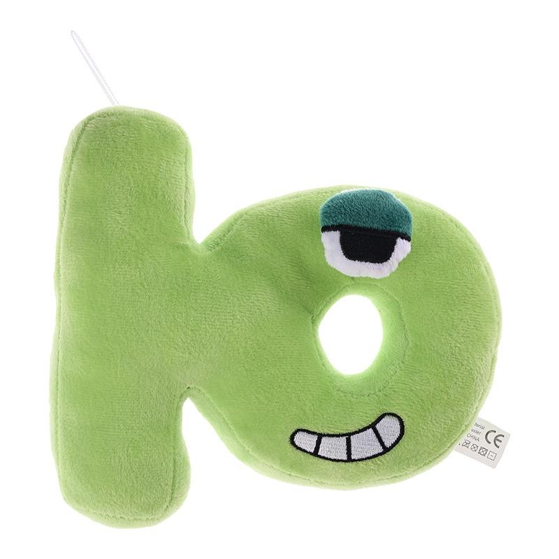 Плюшевая игрушка-подушка в виде русской буквы из Alphabet Lore для детей, мягкая и приятная на ощупь кукла-мягкая игрушка