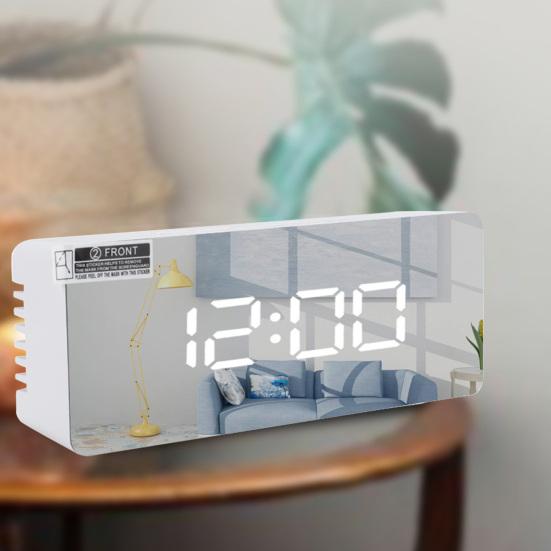 Прямоугольный квадратный многофункциональный светодиодный дисплей-будильник для дома