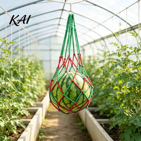 Heavy Duty Melon Hammock 10Pcs Watermelon Sling Nets, Weatherproof Reusable Holder Cantaloupe Support Mesh, Fruit Hammocks for Cucumber Vegetables UV