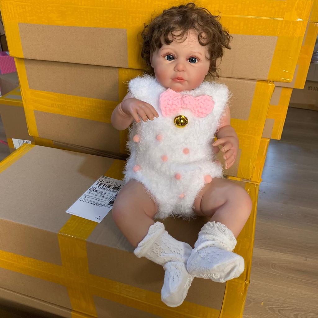 50cm 20Inch 3D Skin With Visible Veins Soft Silicone Reborn Baby Doll Like Real Alive Girls Toy