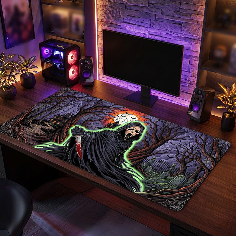 Big Mouse PadScream Ghostface Extended Soft Desk Mat Gaming Office Computer Table Decor Mat