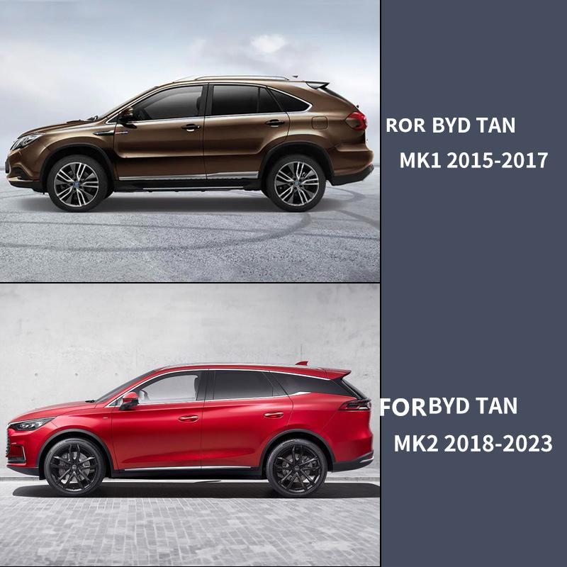 DOOR VISOR Window Weather Guard for BYD Tan EV 2015-2024 Ventvisor Bright Strip Wind Deflectors Visors Rain Guard Accessories