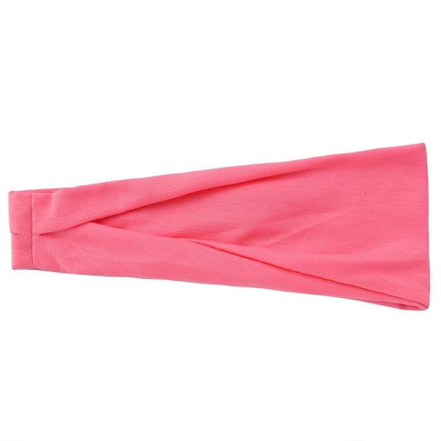 Women Solid Color Elastic Hair Bands Yoga Headband Fashion Turban Makeup Hair Hoop Vintage Headwrap Hair Accessories