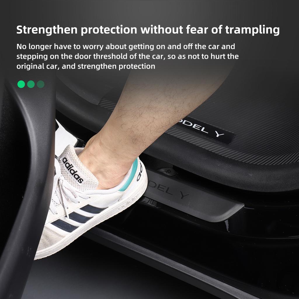 Для Tesla Model3 Model Y оригинальные заводские украшения на пороги, чехол Model3 2023, оригинальные аксессуары, защита педали