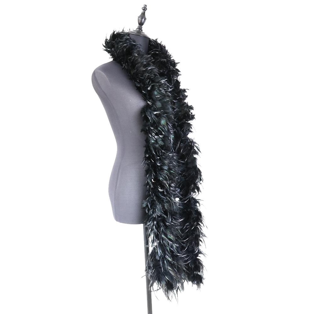 DIY 2meters Thicken Rooster Feathers Boa Crafts Natural Chicken Feather Scarf Making Carnival Party Clothes Handicraft Accessories