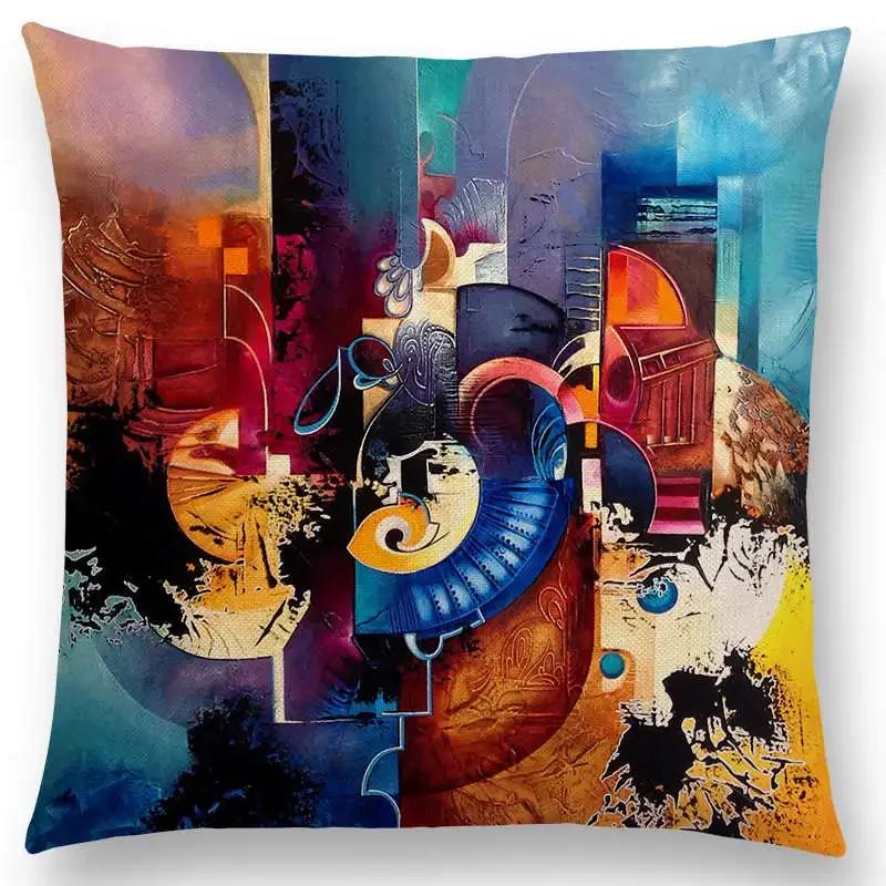 Новая d напечатанная великолепная абстрактная картина скульптура таинственный узор фантастическая наволочка для дивана наволочка для подушки