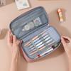 1 шт. Сумка для хранения ручек Пенал 2-слойный Большой вместимости Косметичка Высокое качество Принадлежности для учебы Простые Студенческие Канцелярские коробки