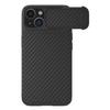 Nillkin iPhone 14 Plus Black Case with Camera Protector - Synthetic Fiber S Series