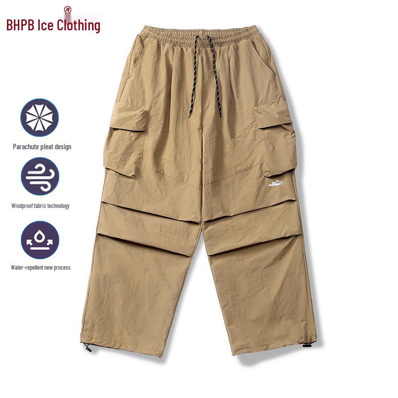 Men's Waterproof Paratrooper Windbreaker Pants - Outdoor Streetwear & Sport Workwear