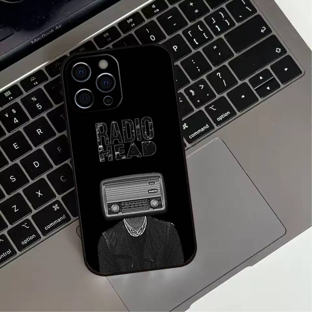 Classic R-Radiohead Rap Band Phone Case For iPhone 17,16,15,14,13,12,11 Plus,Pro Max,XS,Soft Silicone Black Cover