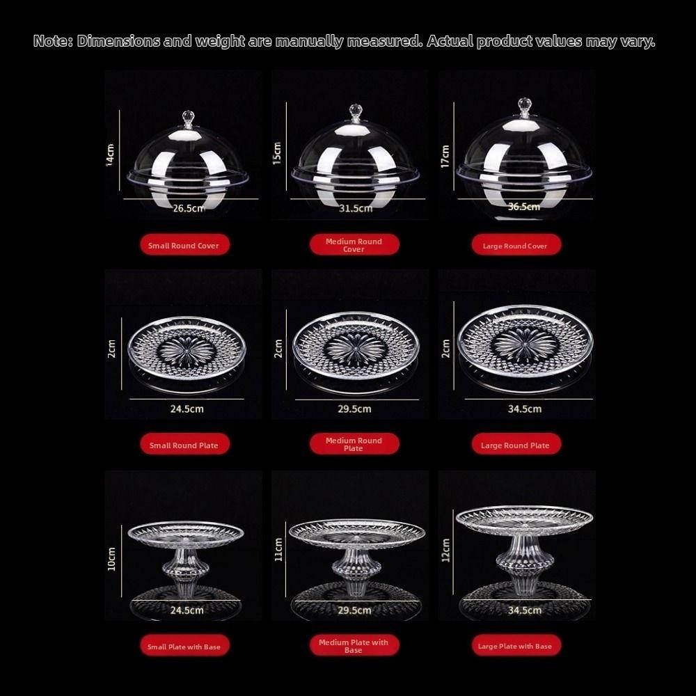 С крышкой Купол для торта Тарелка ПВХ Подставка для торта Новая подставка для демонстрации еды Хранение десертов