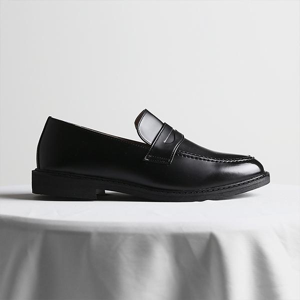 Pascologen MS2435-BK Penny Loafer Slit Black-MS2435-BK