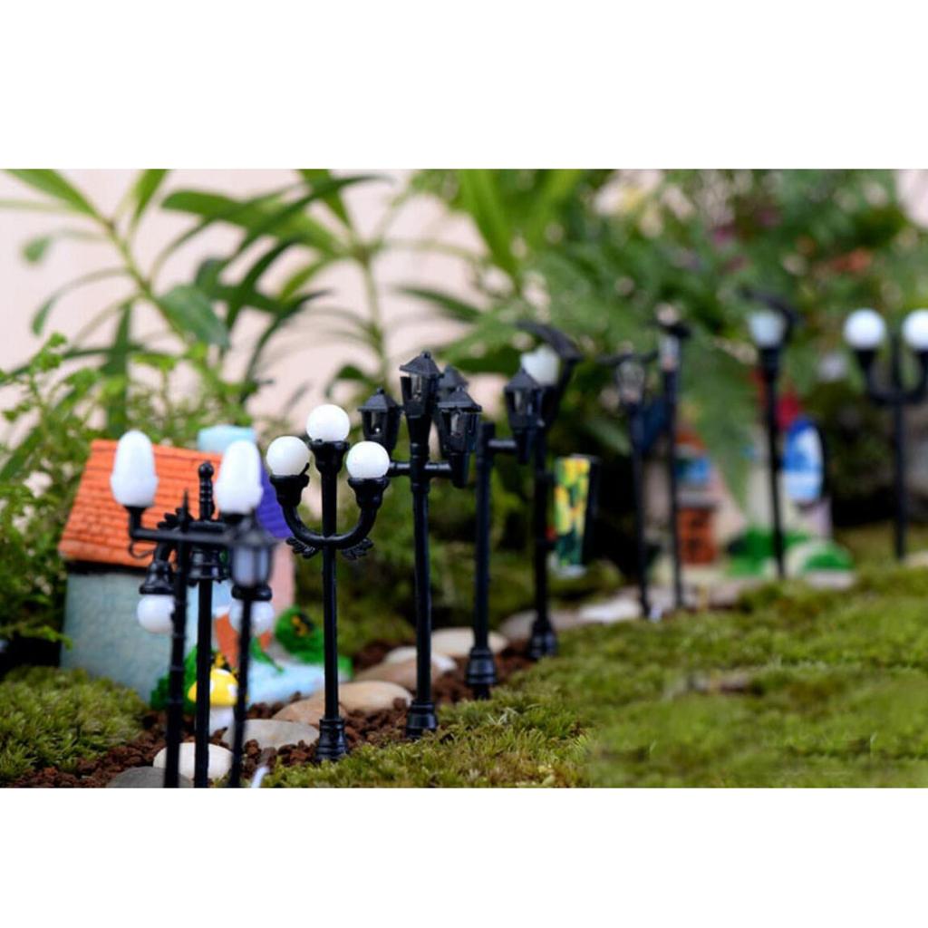 10 шт. светодиодных уличных фонарей для железной дороги, калибр 1100 HO, яркие и энергоэффективные