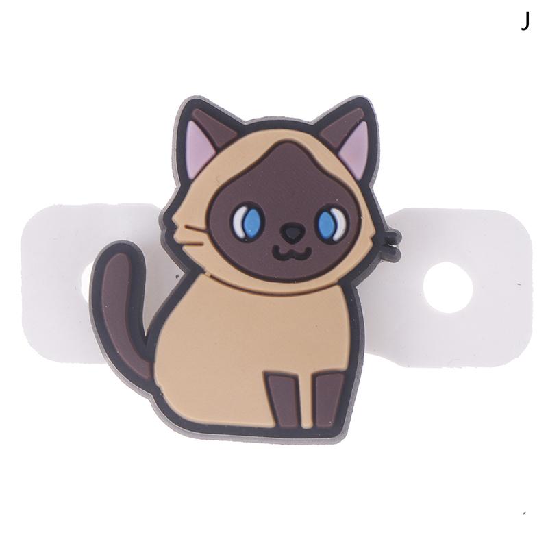 1/6 шт. Милый мультяшный Различный Кот Демпфер для теннисной ракетки Силиконовый Амортизатор для снижения вибрации теннисной ракетки Демпферы