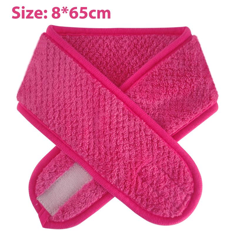 Регулируемая повязка на голову для макияжа, мягкая повязка для мытья лица, банное спа-повязка для лица