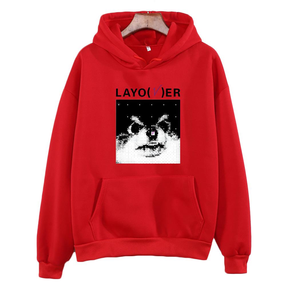 Толстовка с капюшоном V Love Me Again, модные женские толстовки с принтом Harajuku, толстовки с капюшоном унисекс, осенне-зимняя одежда, винтажный пуловер