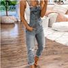 Fashion Women Denim Jumpsuit Ladies Spring Fashion Loose Jeans Rompers Female Casual Plus Size Overall Playsuit With Pocket