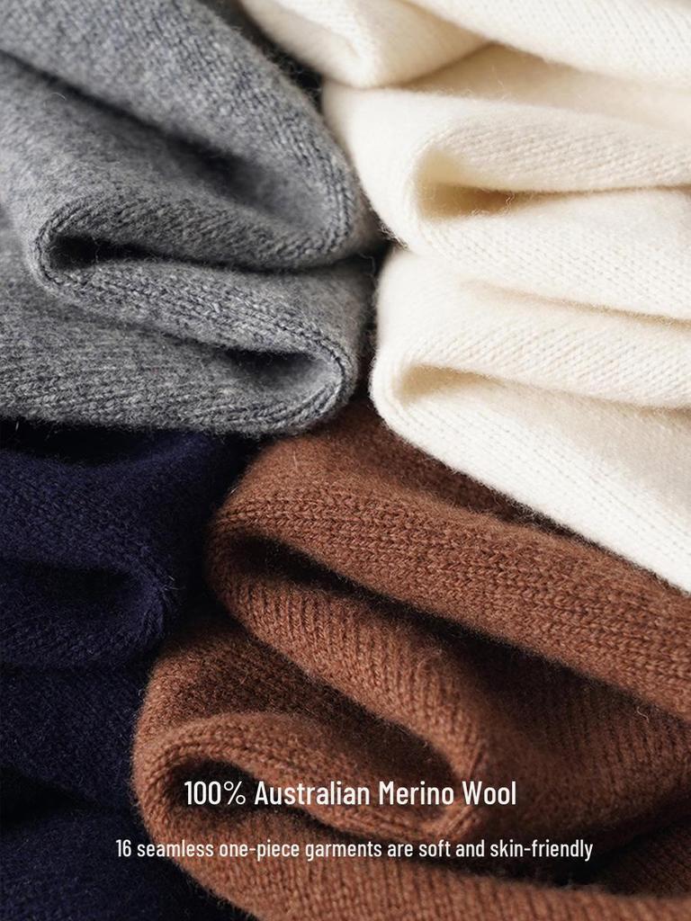 Жилет без рукавов с V-образным вырезом и градиентом из бамбуковой шерсти 2024 года во французском стиле