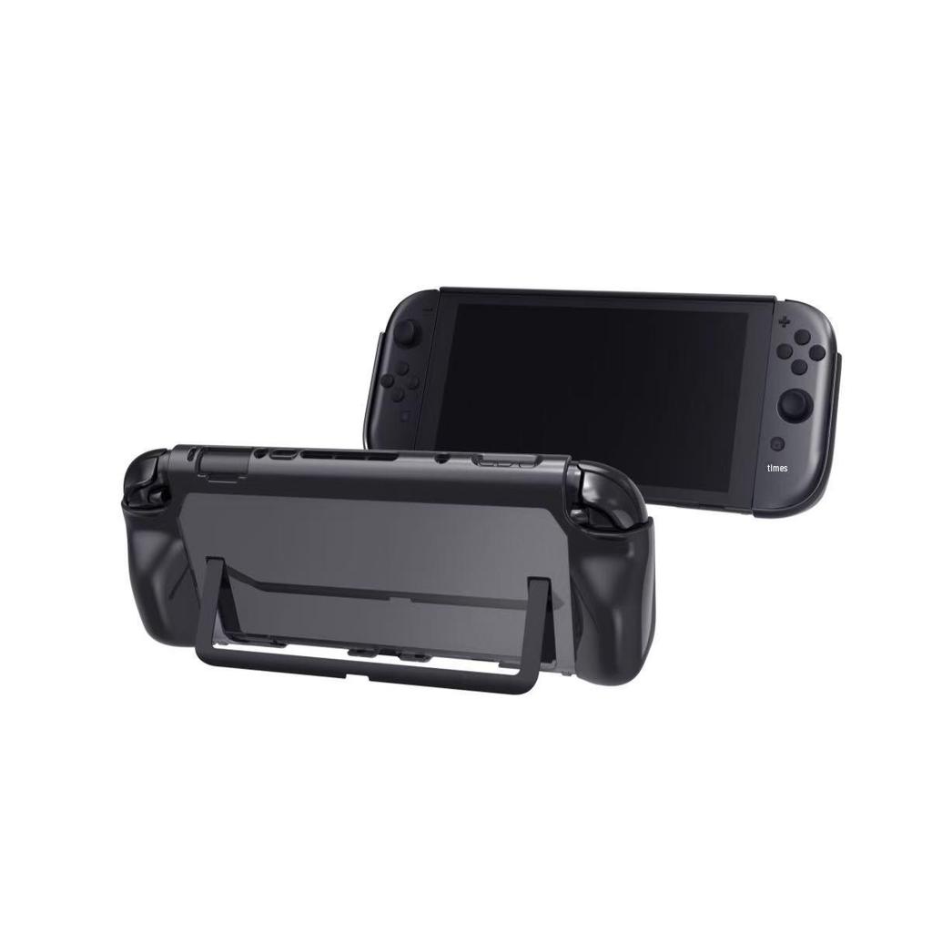 Черный прорезиненный защитный чехол для консоли Nintendo Switch 2 с ручкой
