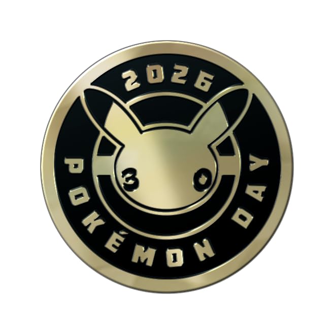 Nintendo Pokémon TCG Коллекция к Дню Пикачу 2026 Фольгированная Промо-Карта Монета 3 Бустера