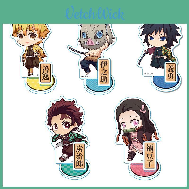 Яркий акриловый брелок для ключей Demon Slayer Kimetsu No Yaiba с изображением Камадо Тандзиро