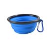 1L Retractable Silicone Dog Bowl with Blue Carabiner