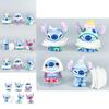 6 Pcs Stitch Sleepwear Pillow Design Mini Model Desktop Ornament Decor Set For Kids And Fans