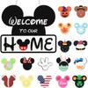 17 шт.Микки Маус из Disneyможет быть использован как сезонный приветственный знак, а также может служить как приветственный знак для дома при декорировании крыльца в деревенском стиле.
