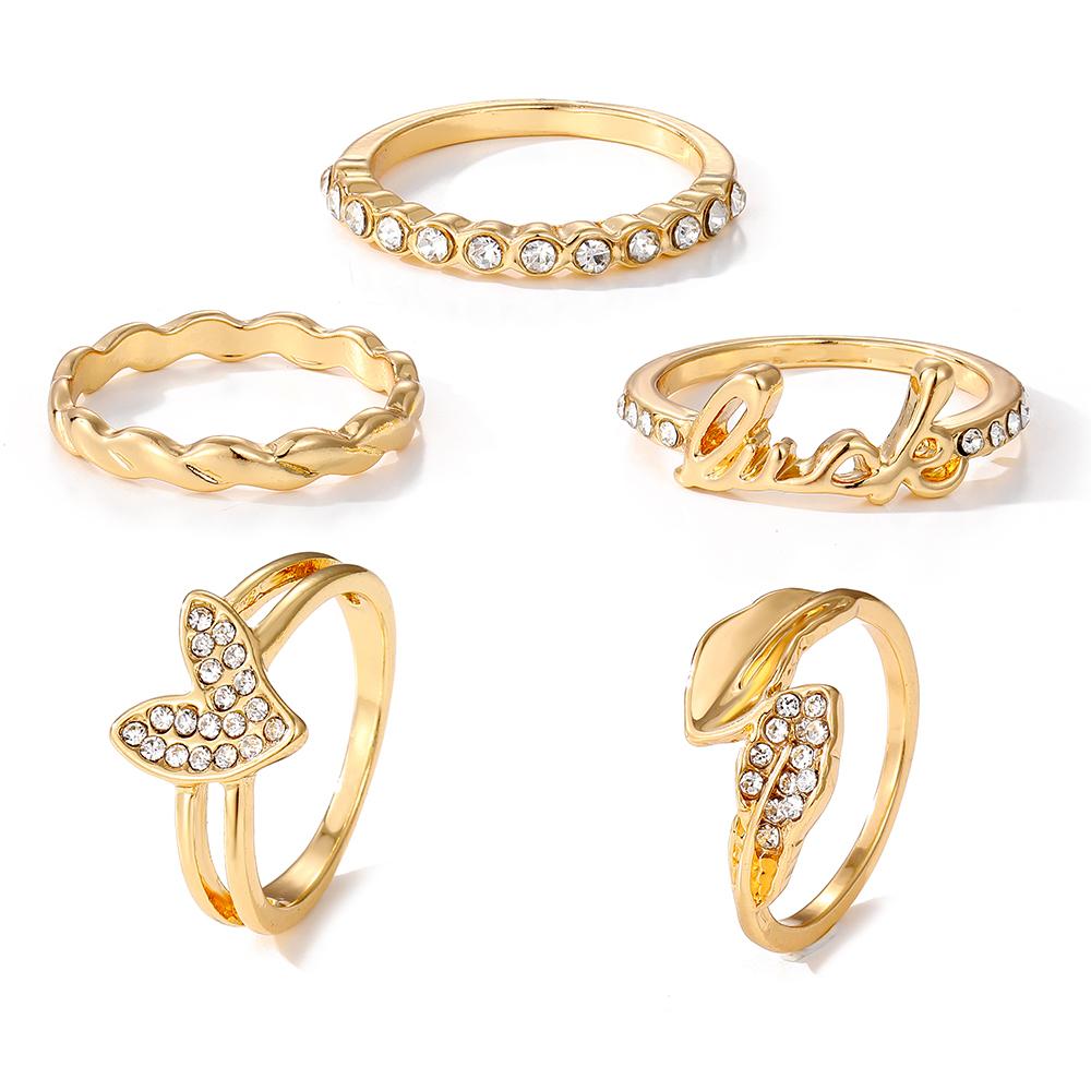 2024 2023 Набор колец «Бабочка Любовь» Кольцо с бриллиантом Орнамент Кольцо с гравировкой динозавра Кольцо Подарок Драгоценный камень Роскошный подарочный аксессуар Женское кольцо Подходящее кольцо
