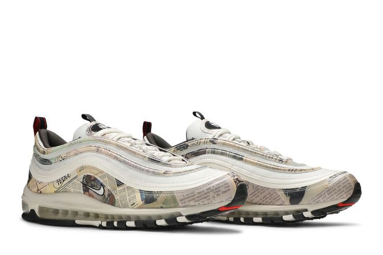 Men's Sneakers Nike Air Max 97 Newspaper Sail/Black-Team Orange-White