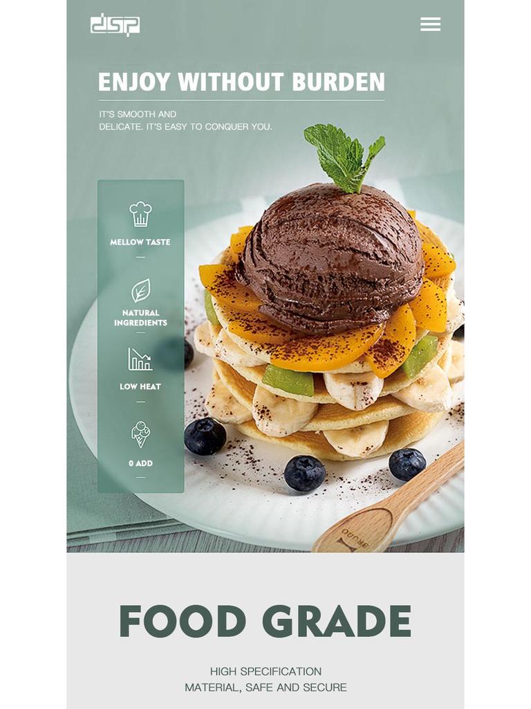 Dansong Multi-Functional Yogurt & Ice Cream Maker for Home and Dorms