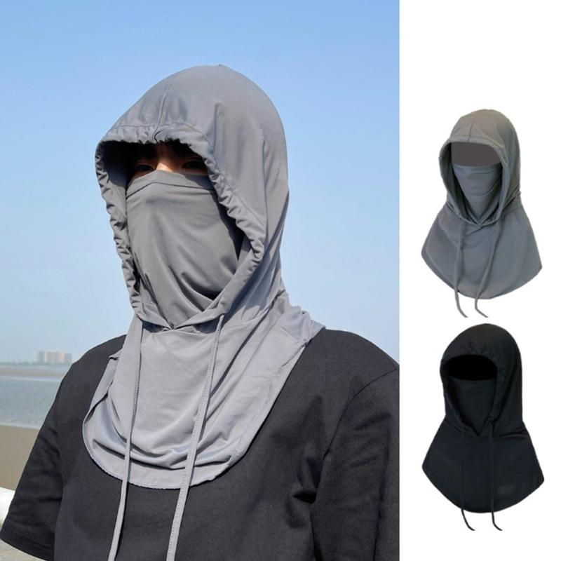 Full Face Mask Cover Sunhat Long Neck Wrap Cover Fishing Hat Neck Gaiters Scarfs Protect Neck Hiking Hat  for Women Men