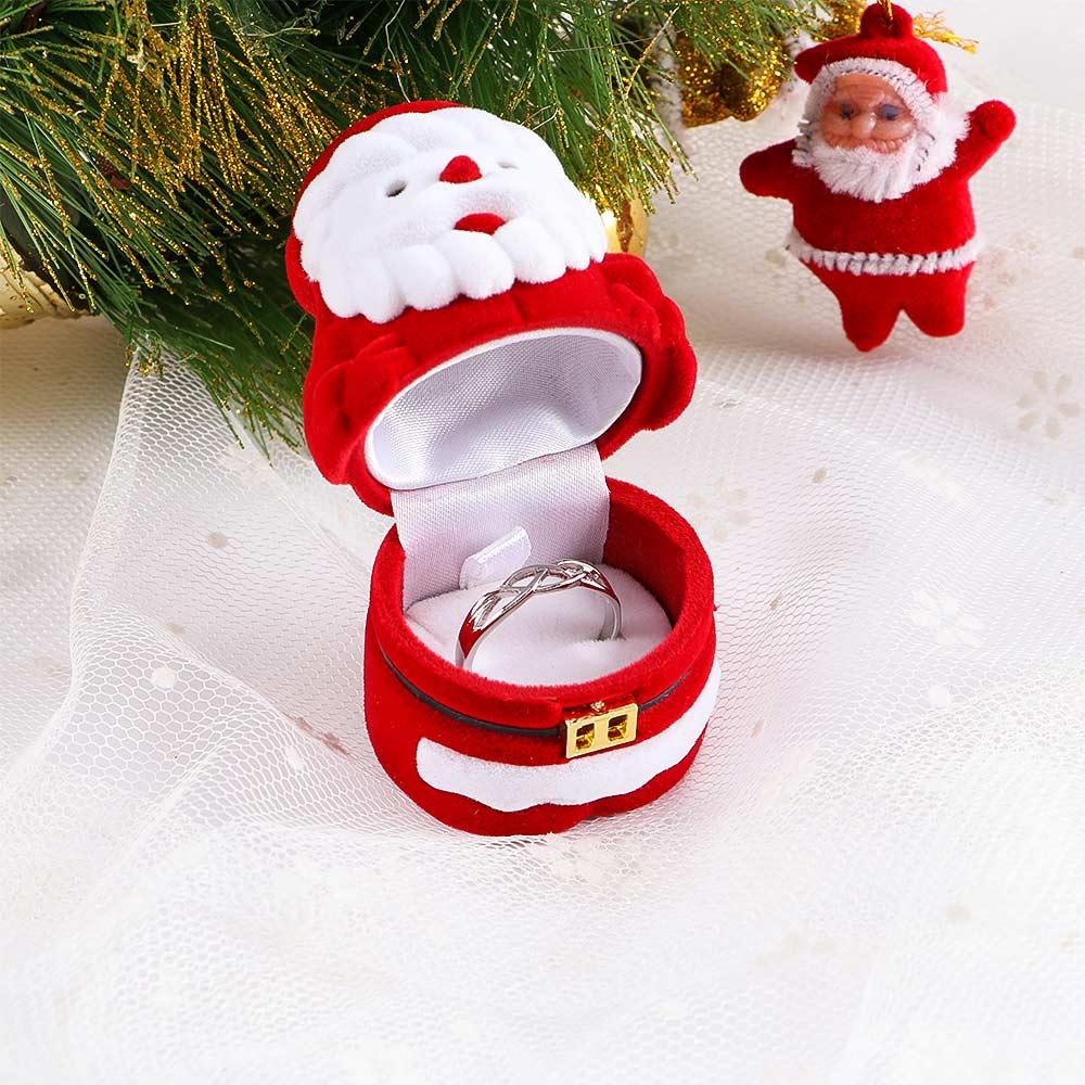 Santa Earring Display Storage Box Jewelry Case Box Ring Case Case Jewelry Ring Box Velvet Box