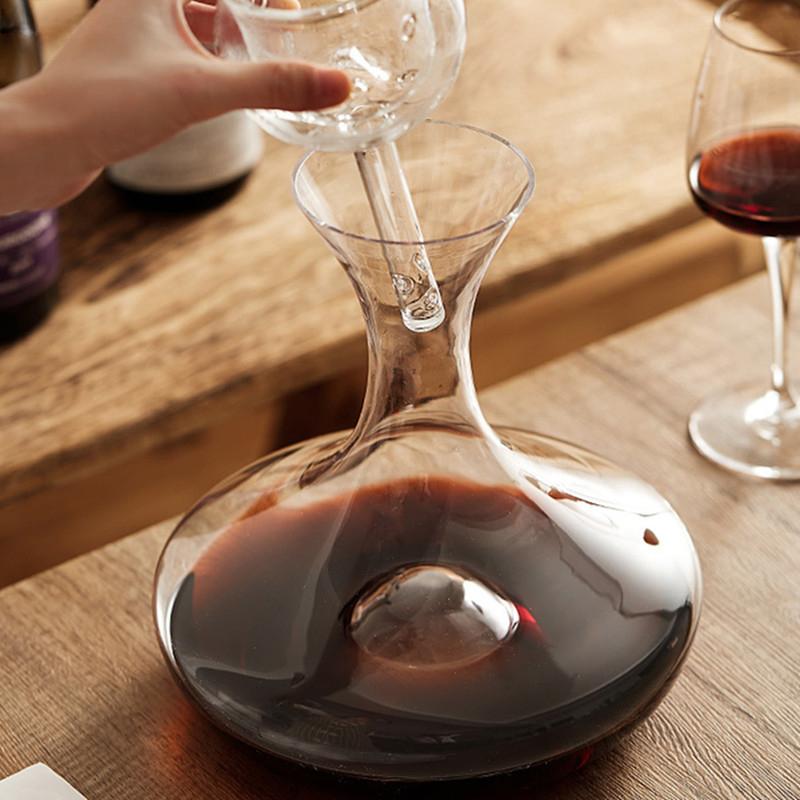 Легкий роскошный винный набор из хрустального стекла, креативный быстрый графин, простой домашний графин для вечеринки, насыщенный кислородом, графин для красного вина, барные аксессуары