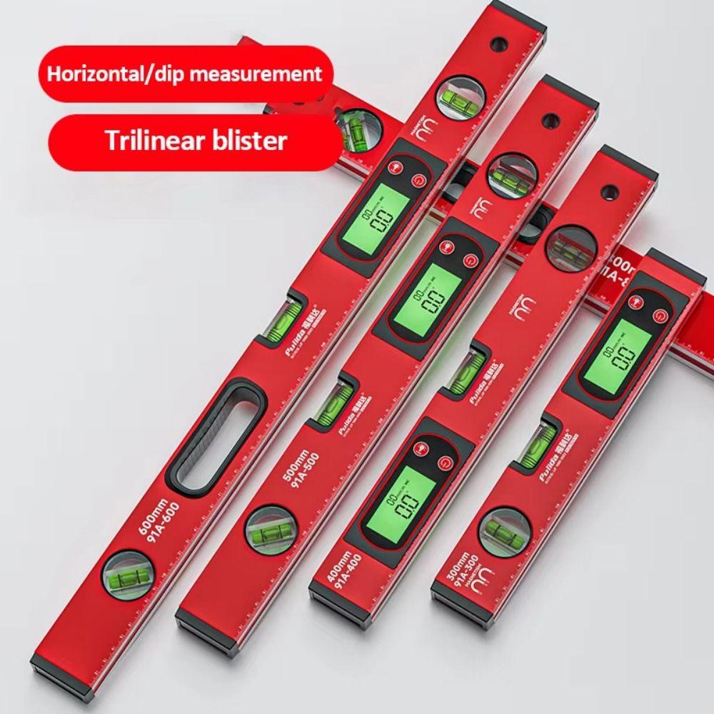 LED Display Digital Protractor 0-90° Range Electronic Inclinometer Horizontal Vertical Testing