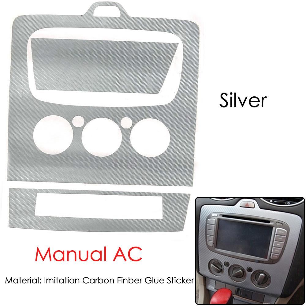 3D карбоновая наклейка Декоративная накладка на центральную консоль для Ford focus mk2 2009-2016 Автоаксессуары