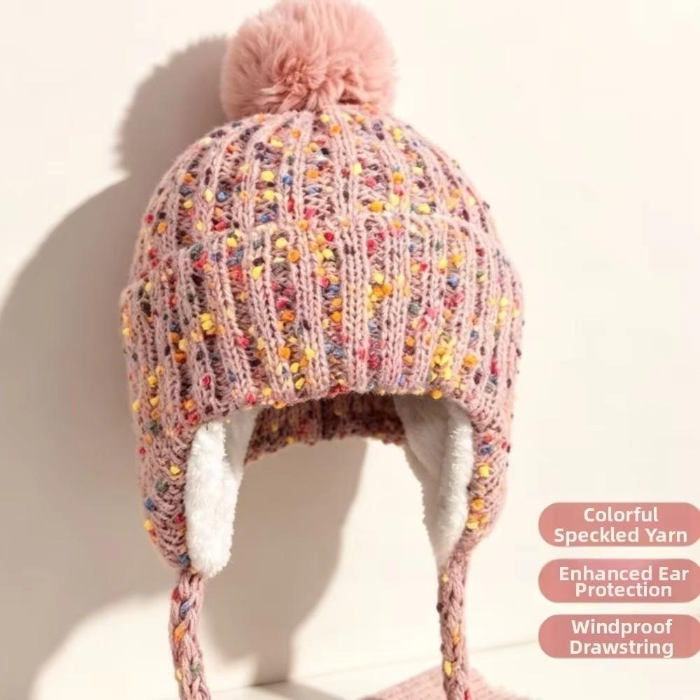 Warm Ear Protection Hat Wool Lei Feng Hat Comfortable Knitted Beanies Hat Cold Weather