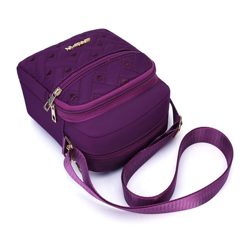 Women Crossbody Small Square Bag Female Girls Canvas Bag Student Shoulder Messenger Bag Woman Multi Pocket Small Satchel