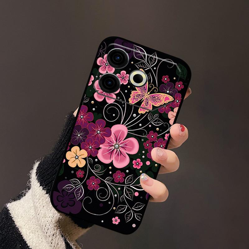 Чехол для Tecno Pova 6 Neo ТПУ Роскошный Черный Силикон Мягкие Чехлы для Телефона для Tecno Pova 6 Neo Защитный Мягкий Чехол Pova6 Neo Capa