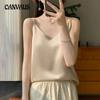 Silk Camisole Summer Female V-neck Inner Sleeveless Blouse Halter Tops for Women