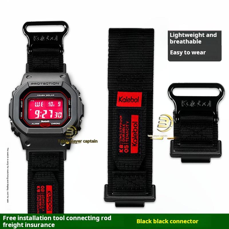 Для часов Casio G-SHOCK DW5600 GW-M5610 GW-B5600 G-5600 GW5000 Ремешок Модифицированный Внешний Плетеный Нейлоновый Холщовый Ремешок для часов мужской браслет